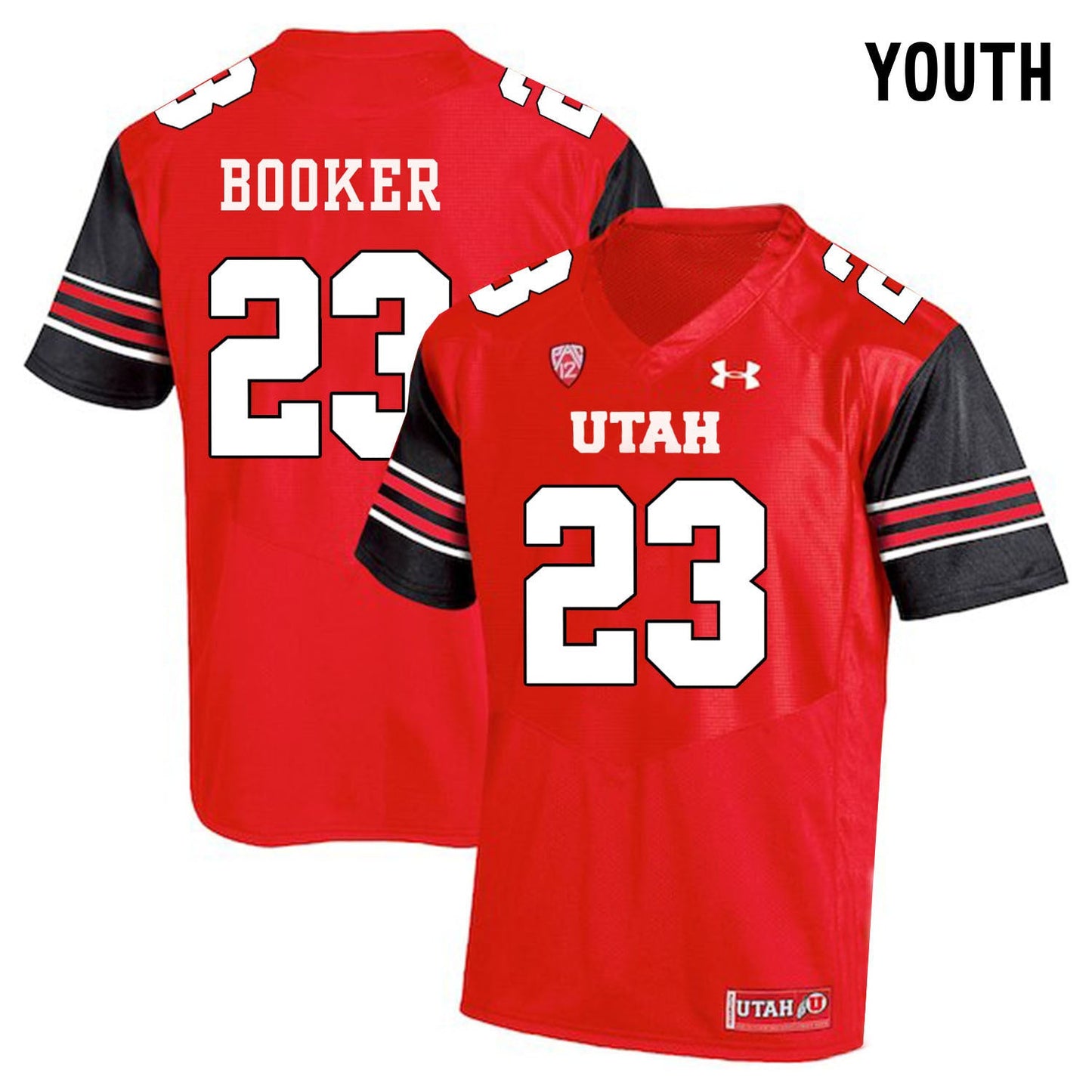 YOUTH Devontae Booker 23 Red College Football Jersey football jersey product view 1