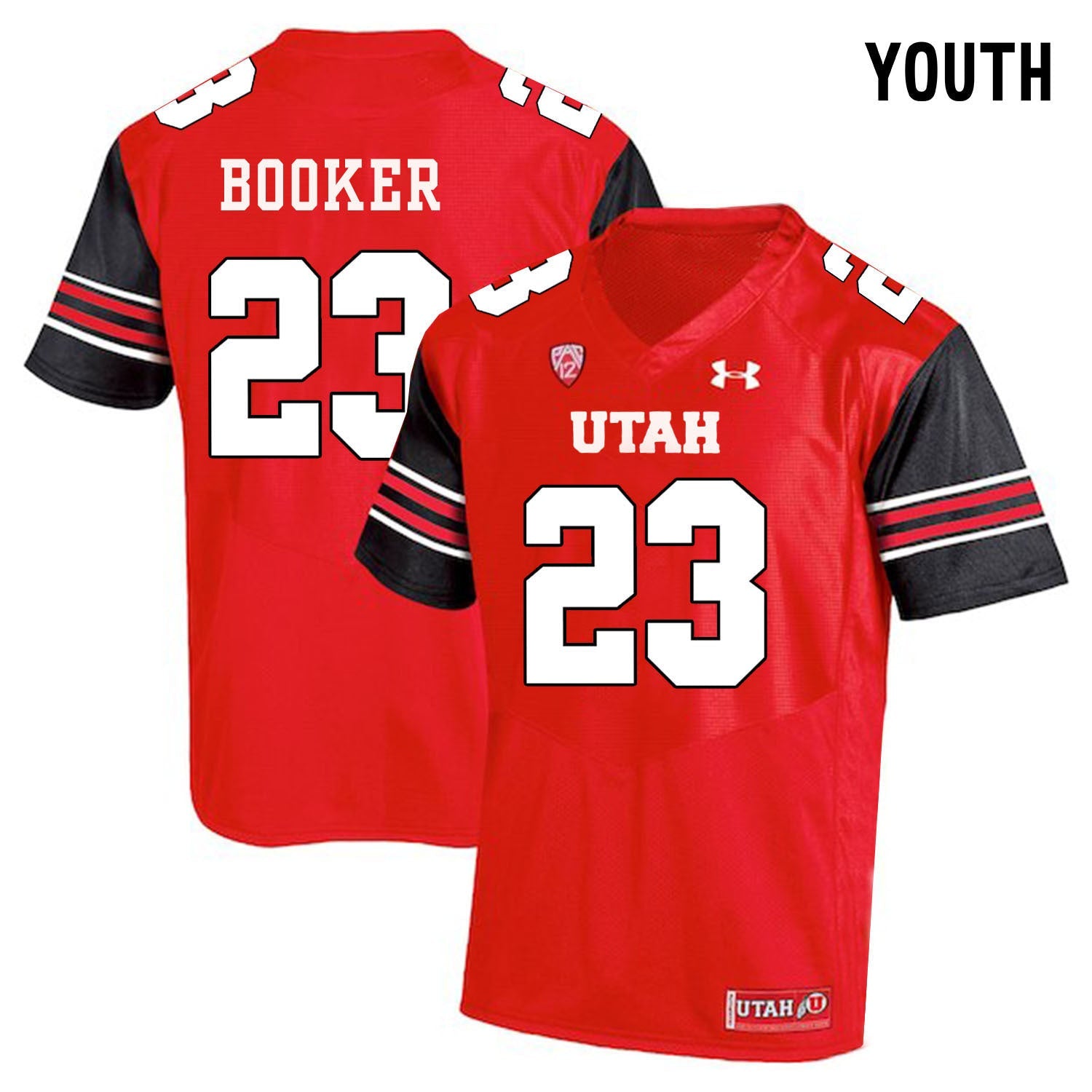 YOUTH Devontae Booker 23 Red College Football Jersey football jersey product view 1