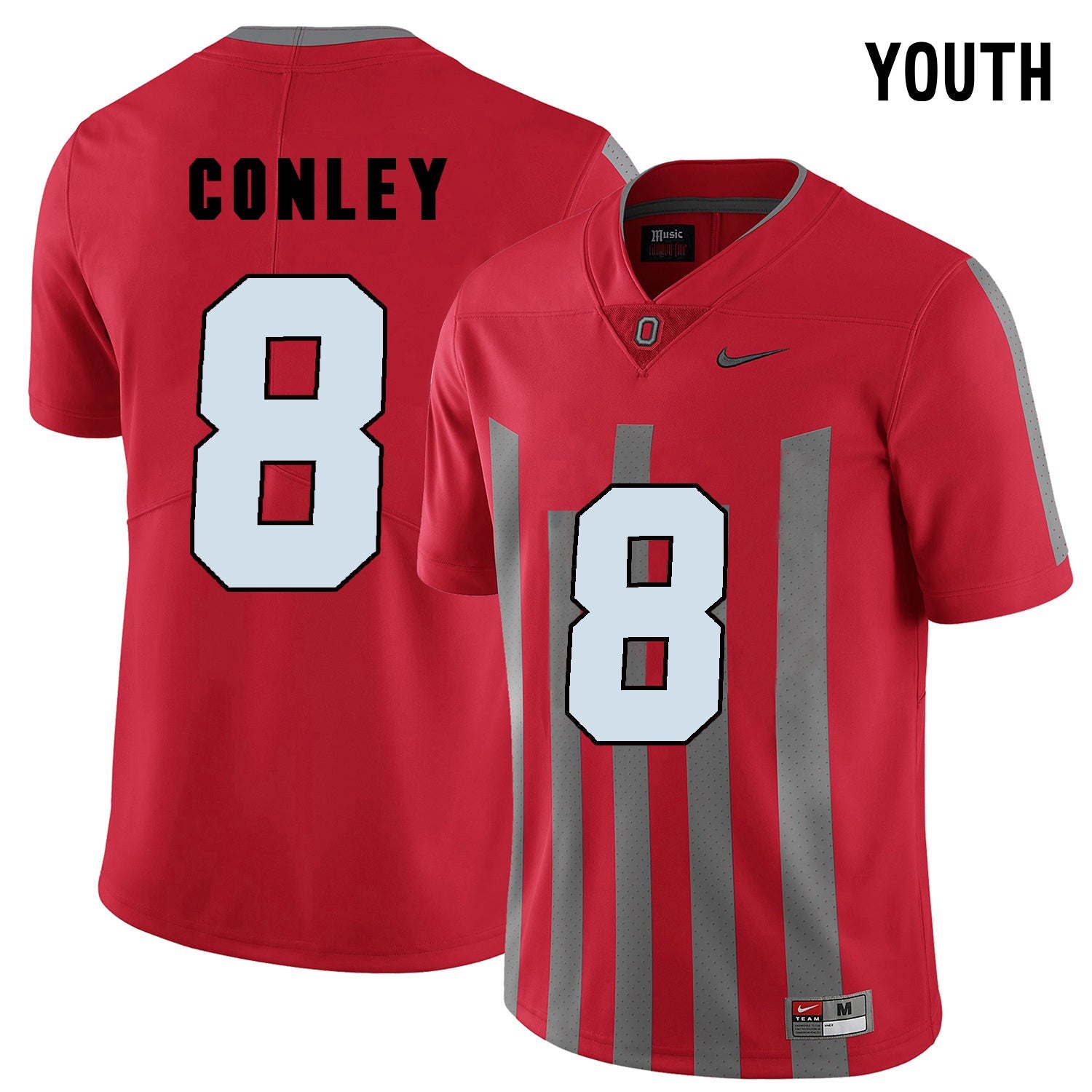 YOUTH Gareon Conley 8-Scarlet College Football Jersey football jersey product view 1