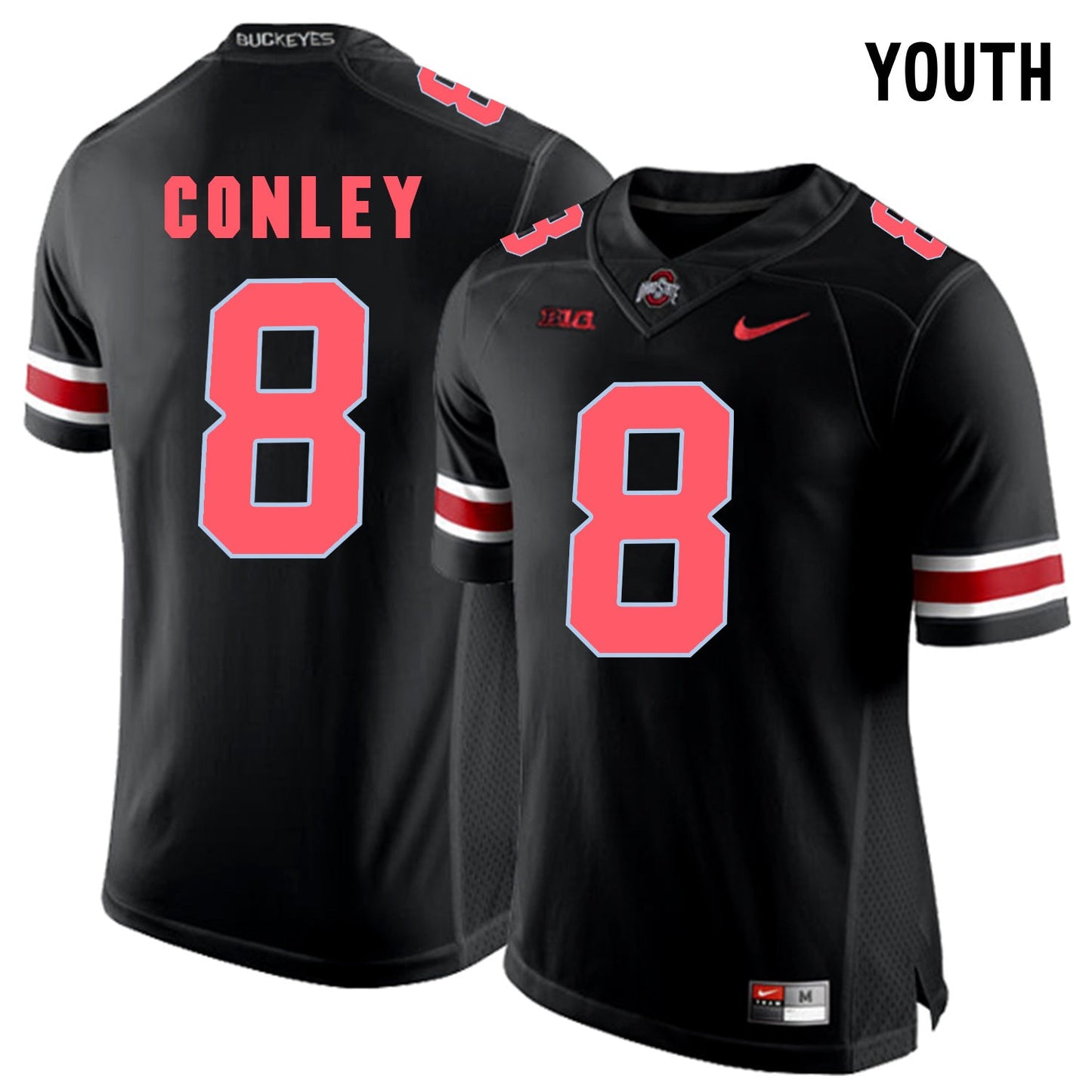 YOUTH Gareon Conley 8- Blackout College Football Jersey football jersey product view 1