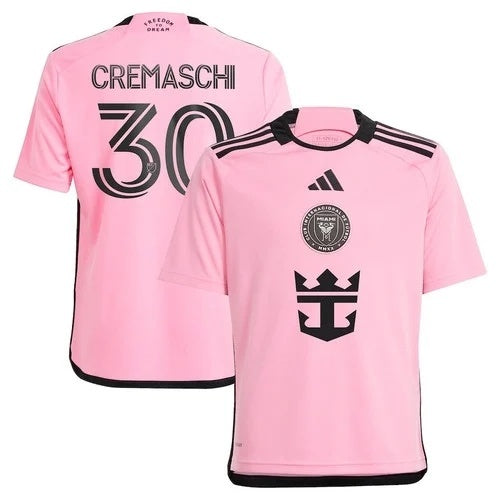 YOUTH Inter Miami #30 Benjamin Cremaschi CF 2024 2getherness Jersey - Pink Soccer Jersey sports jersey product view 1