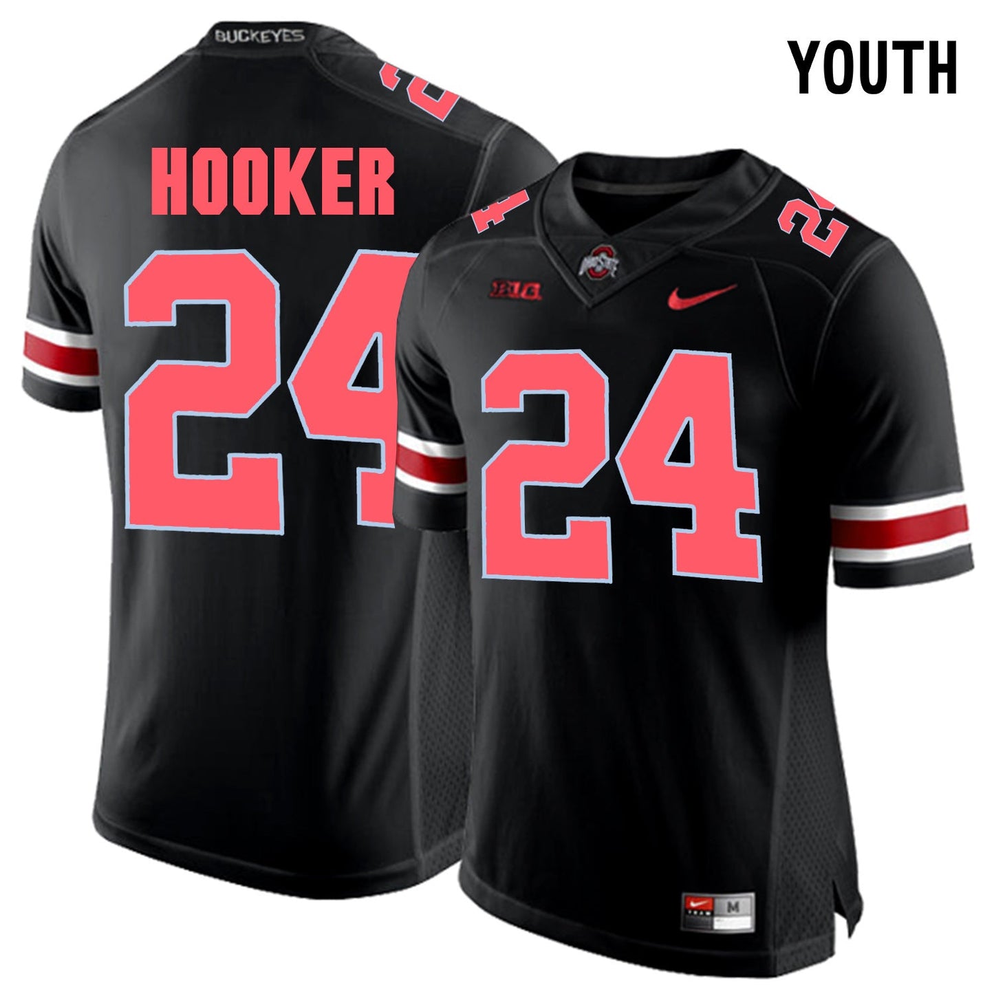 YOUTH Malik Hooker 24- Blackout College Football Jersey football jersey product view 1