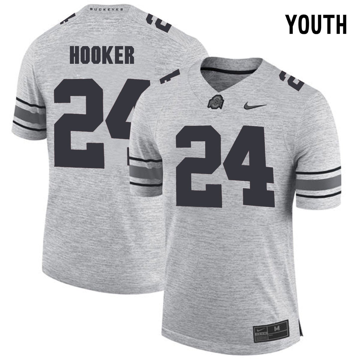 YOUTH Malik Hooker 24-gray College Football Jersey football jersey product view 1