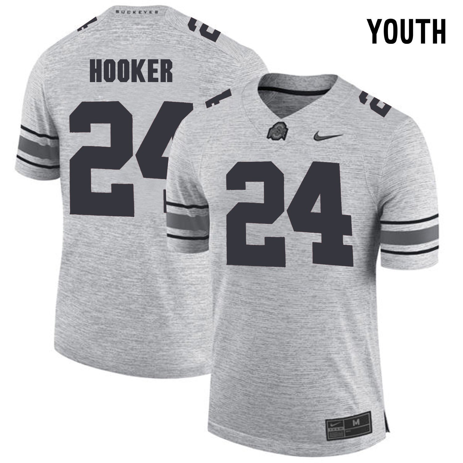 YOUTH Malik Hooker 24-gray College Football Jersey football jersey product view 1