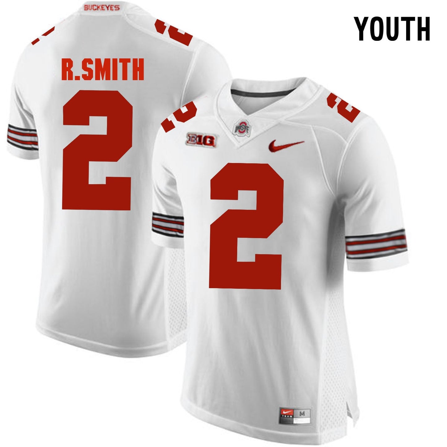 YOUTH Rod Smith 2 White College Football Jersey football jersey product view 1