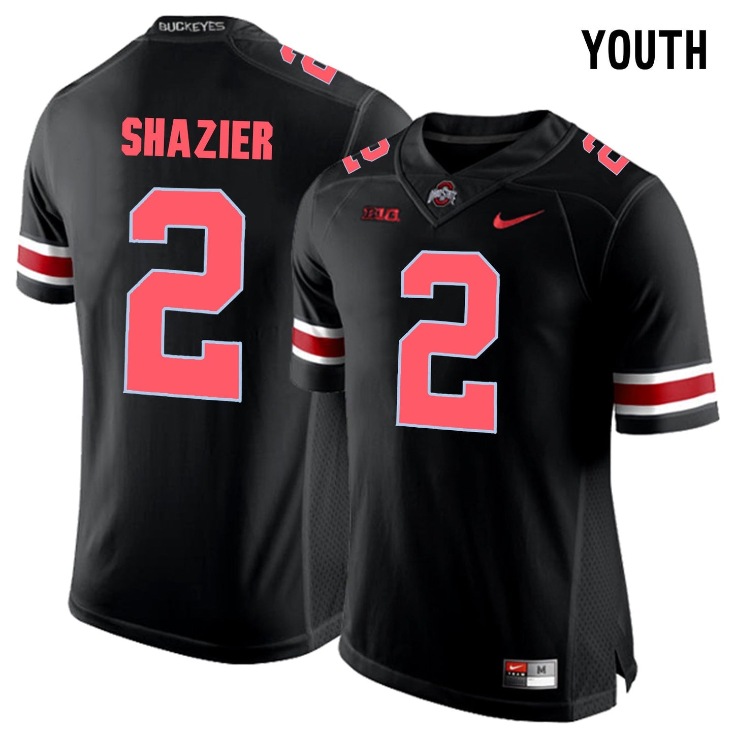 YOUTH Ryan Shazier 2 - Blackout College Football Jersey football jersey product view 1