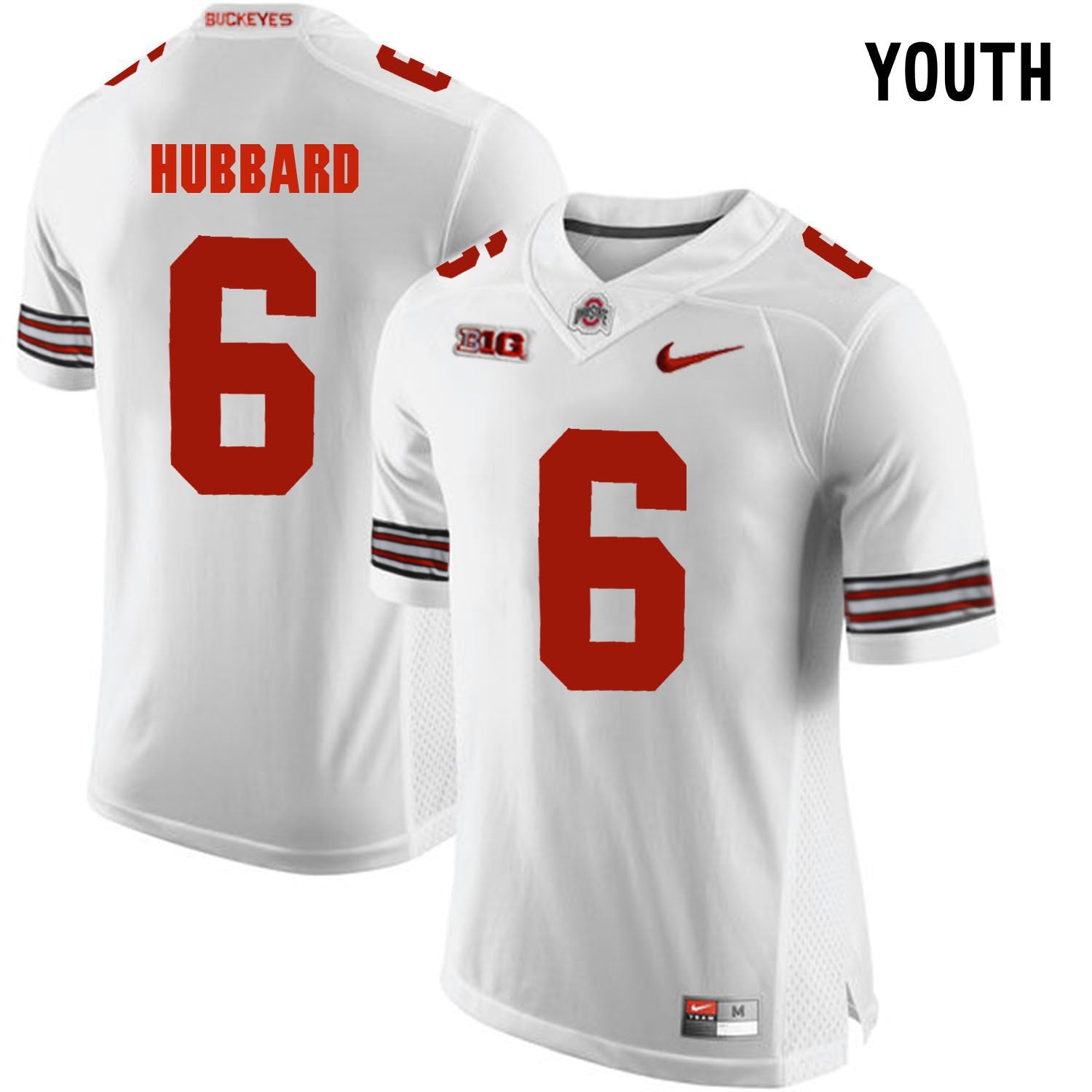 YOUTH Sam Hubbard 6 White College Football Jersey football jersey product view 1