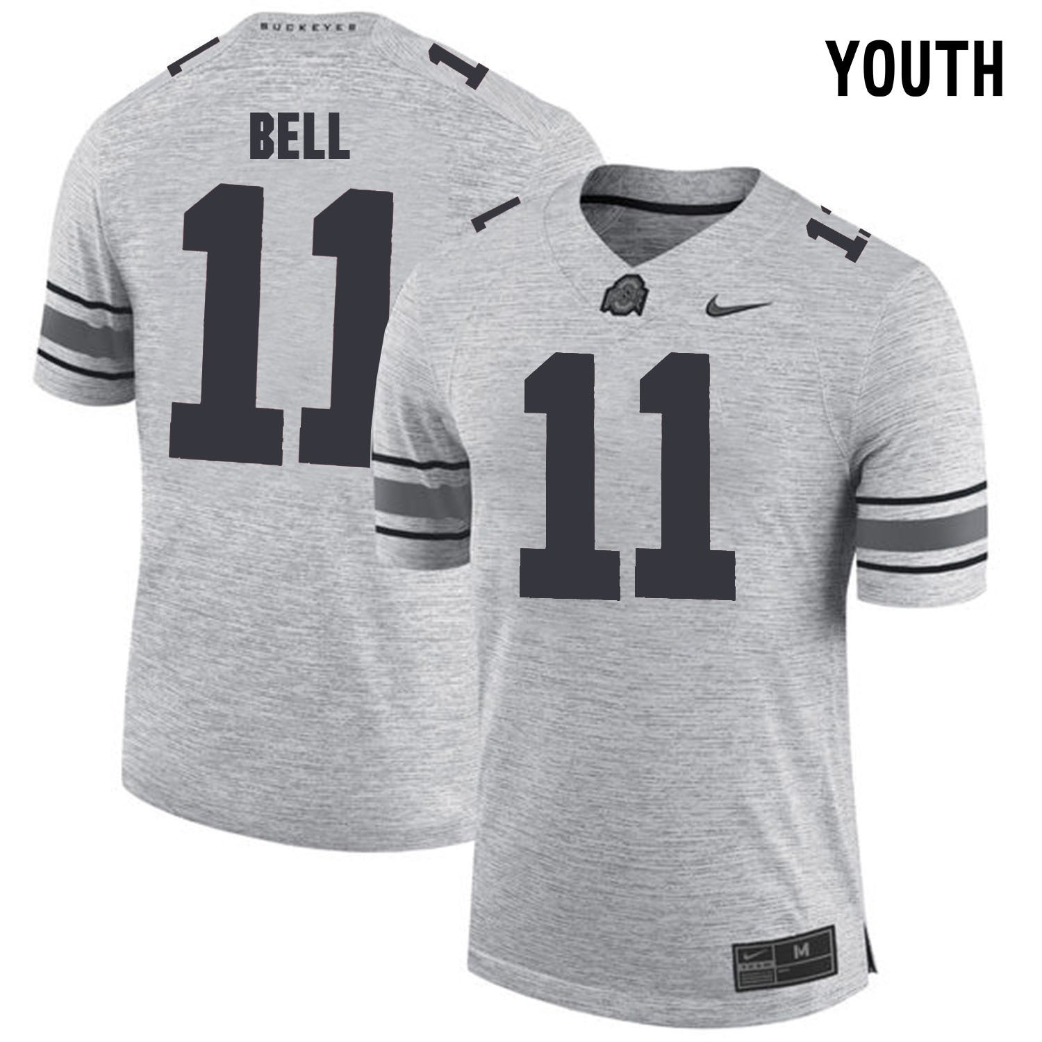YOUTH Vonn Bell 11-gray College Football Jersey football jersey product view 1