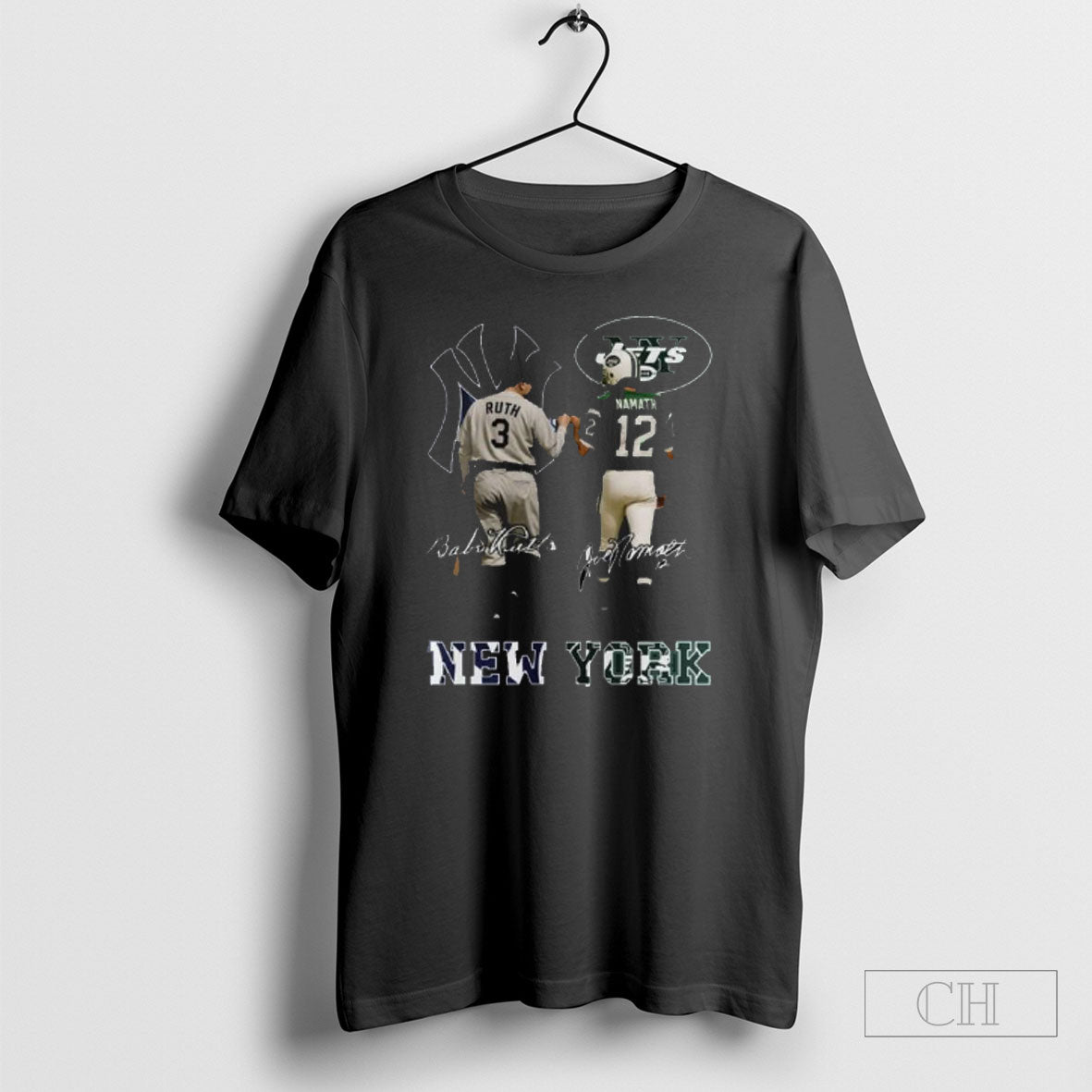 Yankees Babe Ruth And Jets Joe Namath Shirt Tee Unisex T-shirt, Sweatshirt, Hoodie, Long Sleeve Tee - T-Shirt, Sweatshirt, Hoodie