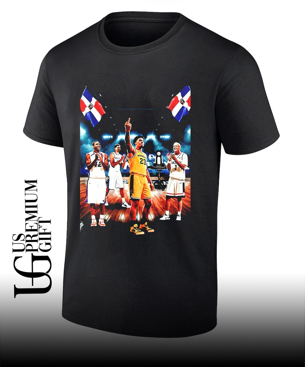 Yaxel Lendeborg Michigan Wolverines basketball National Champions middle finger shirt Unisex T-shirt, Sweatshirt, Hoodie, Long Sleeve Tee - T-Shirt, Sweatshirt, Hoodie