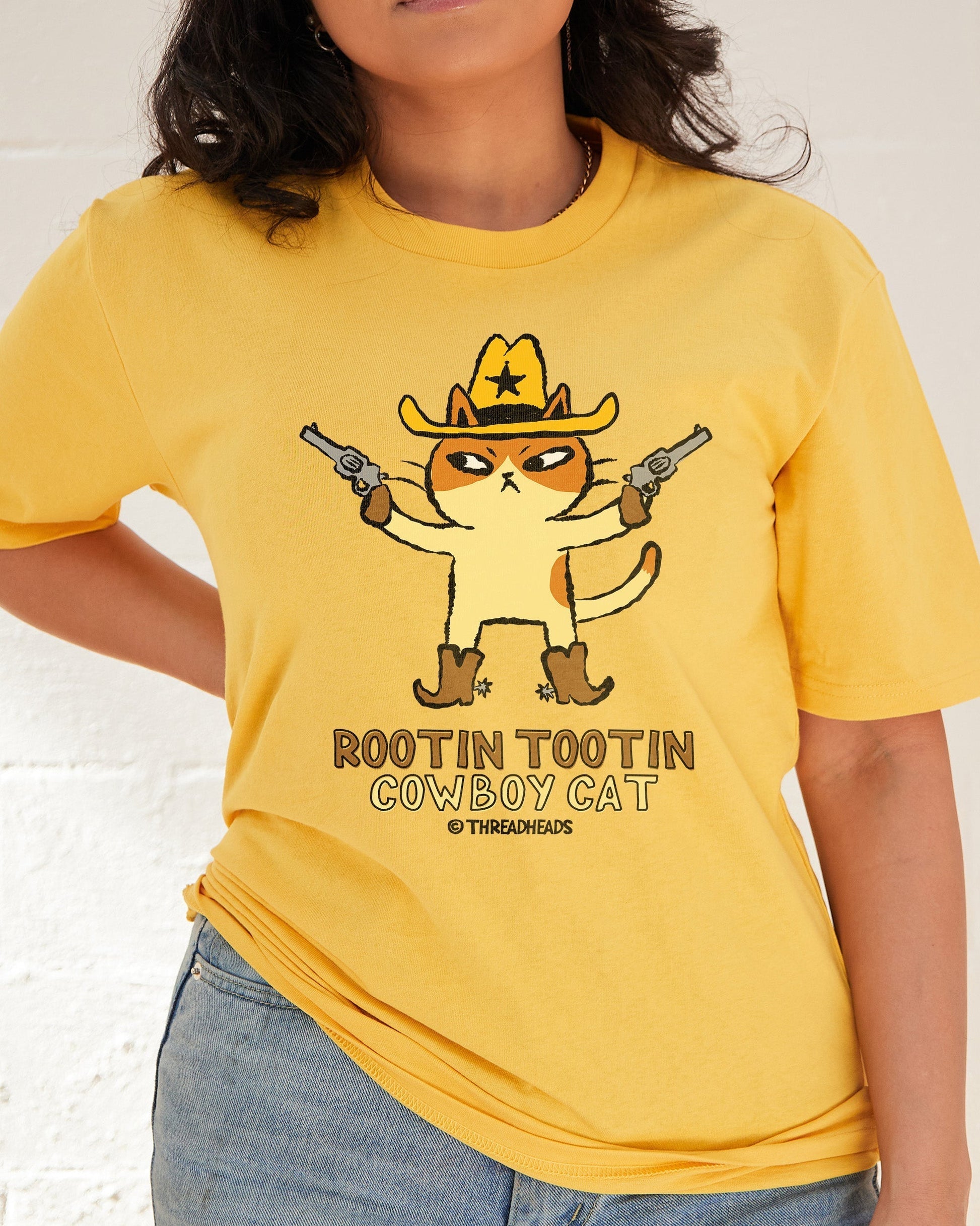 Rootin Tootin Cowboy Cat T-Shirt Unisex T-shirt, Sweatshirt, Hoodie, Long Sleeve Tee - T-Shirt, Sweatshirt, Hoodie