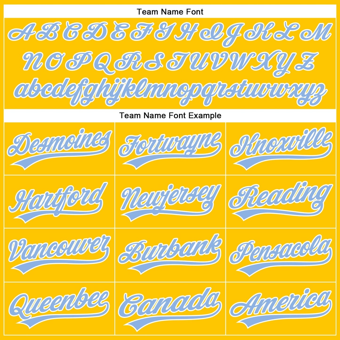 Custom Yellow Light Blue-White Authentic Baseball Jersey baseball jersey product view 4