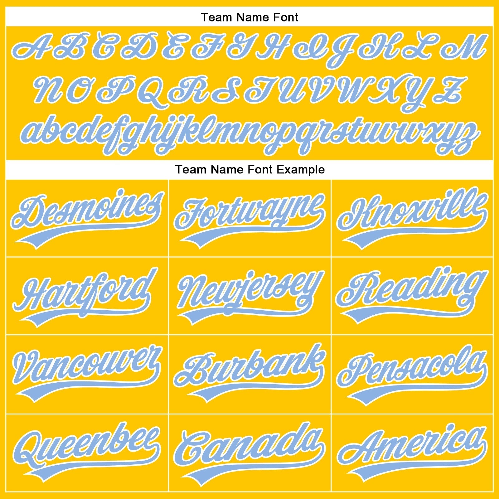 Custom Yellow Light Blue-White Authentic Baseball Jersey baseball jersey product view 4