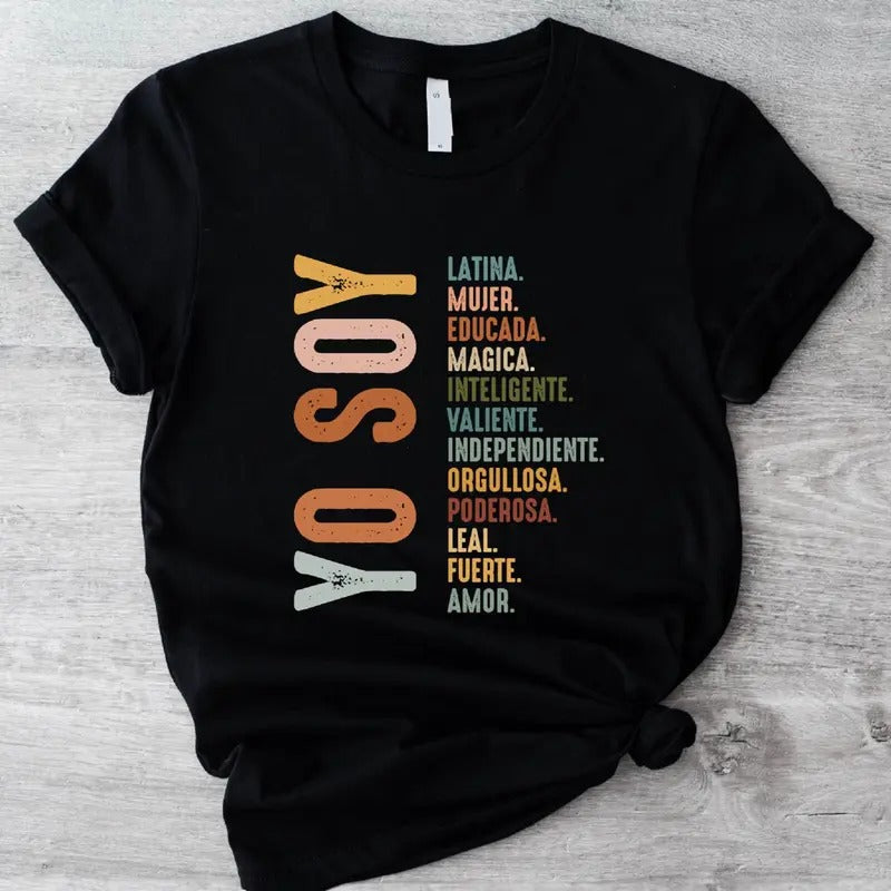 Yo Soy Mujer Latina Mexican Independiente Hispanic - Adult & Kids T-Shirts, Sweatshirts & Hoodies apparel design preview 1