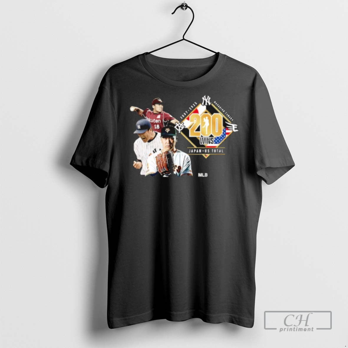 Yomiuri Masahiro 200 Wins 2007 2025 Japan Us Total Graphic T Shirts Unisex T-shirt, Sweatshirt, Hoodie, Long Sleeve Tee - T-Shirt, Sweatshirt, Hoodie