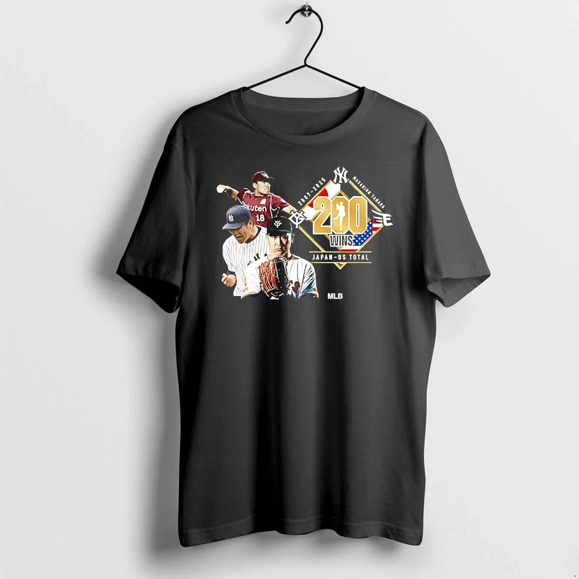 Yomiuri Masahiro 200 Wins 2007 2025 Japan Us Total Graphic Tshirts Sweater Unisex T-shirt, Sweatshirt, Hoodie, Long Sleeve Tee - T-Shirt, Sweatshirt, Hoodie