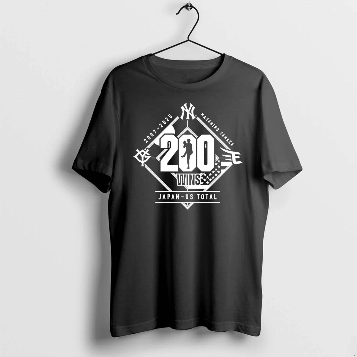 Yomiuri Masahiro 200 Wins Japan Us Total 2007 2025 Tshirts Sweater Unisex T-shirt, Sweatshirt, Hoodie, Long Sleeve Tee - T-Shirt, Sweatshirt, Hoodie