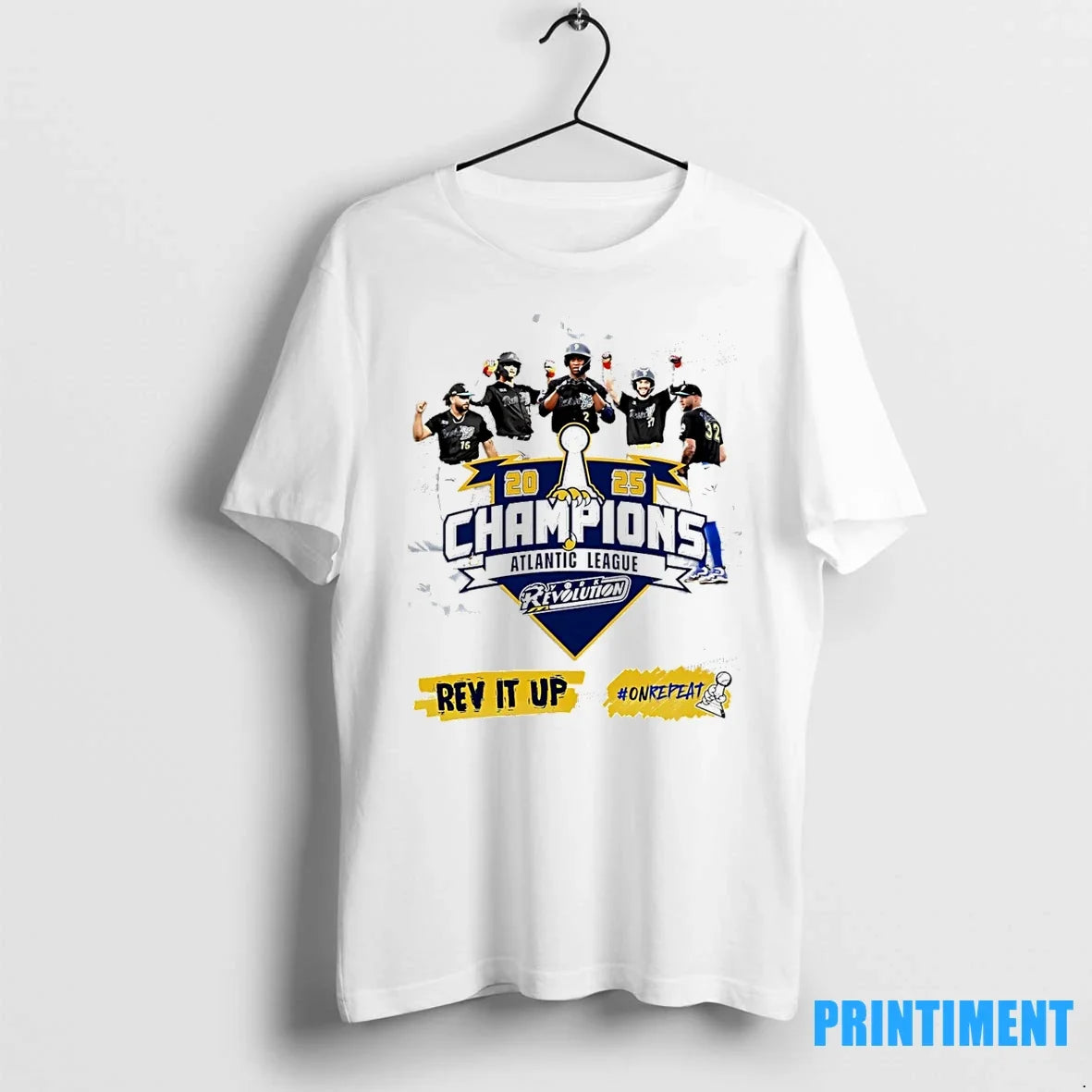 York Revolution 2025 Atlantic League Champions Rev It Up Tshirts Sweater Unisex T-shirt, Sweatshirt, Hoodie, Long Sleeve Tee - T-Shirt, Sweatshirt, Hoodie
