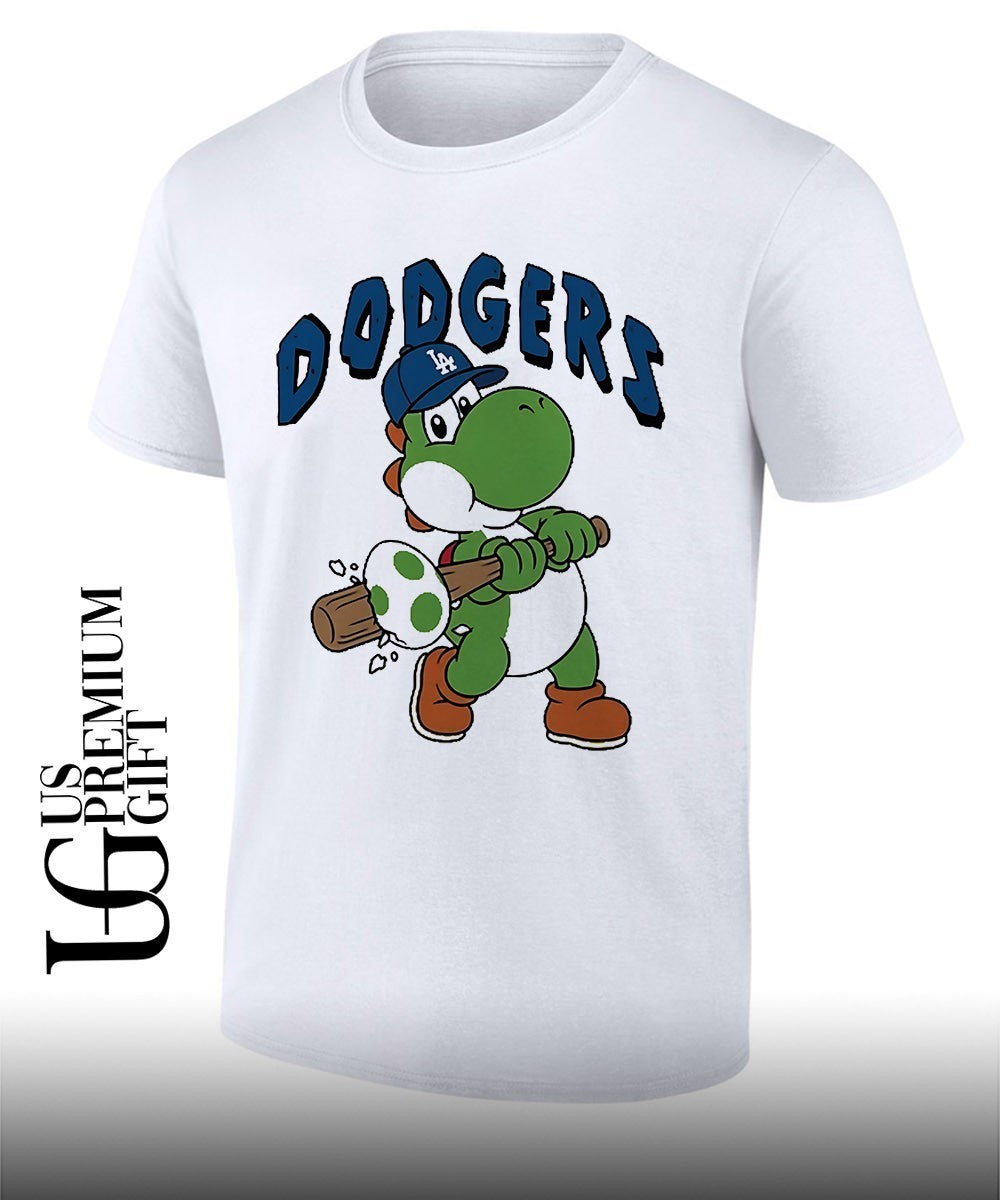 Yoshi Los Angeles Dodgers baseball egg cartoon shirt Unisex T-shirt, Sweatshirt, Hoodie, Long Sleeve Tee - T-Shirt, Sweatshirt, Hoodie