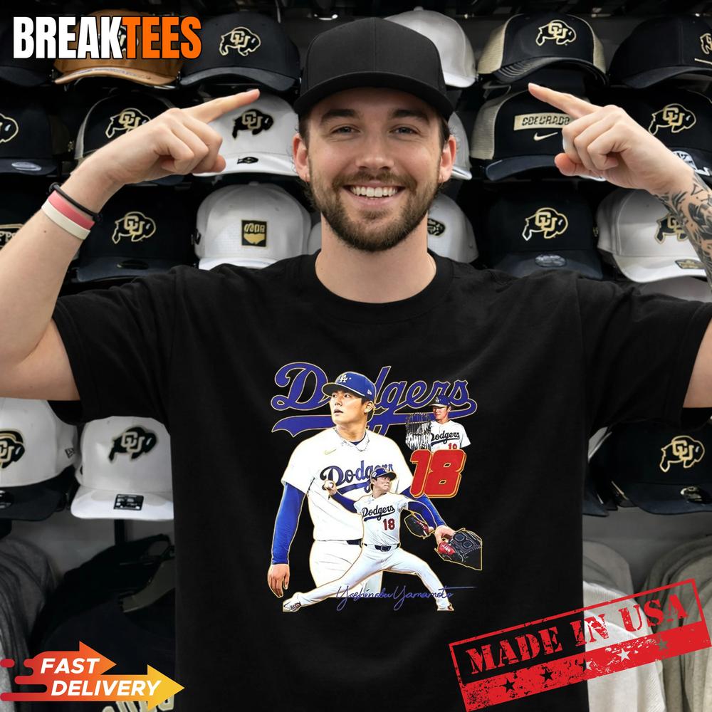 Yoshinobu Yamamoto Los Angeles Dodgers MLB 2026 signature T-Shirt Unisex T-shirt, Sweatshirt, Hoodie, Long Sleeve Tee - T-Shirt, Sweatshirt, Hoodie