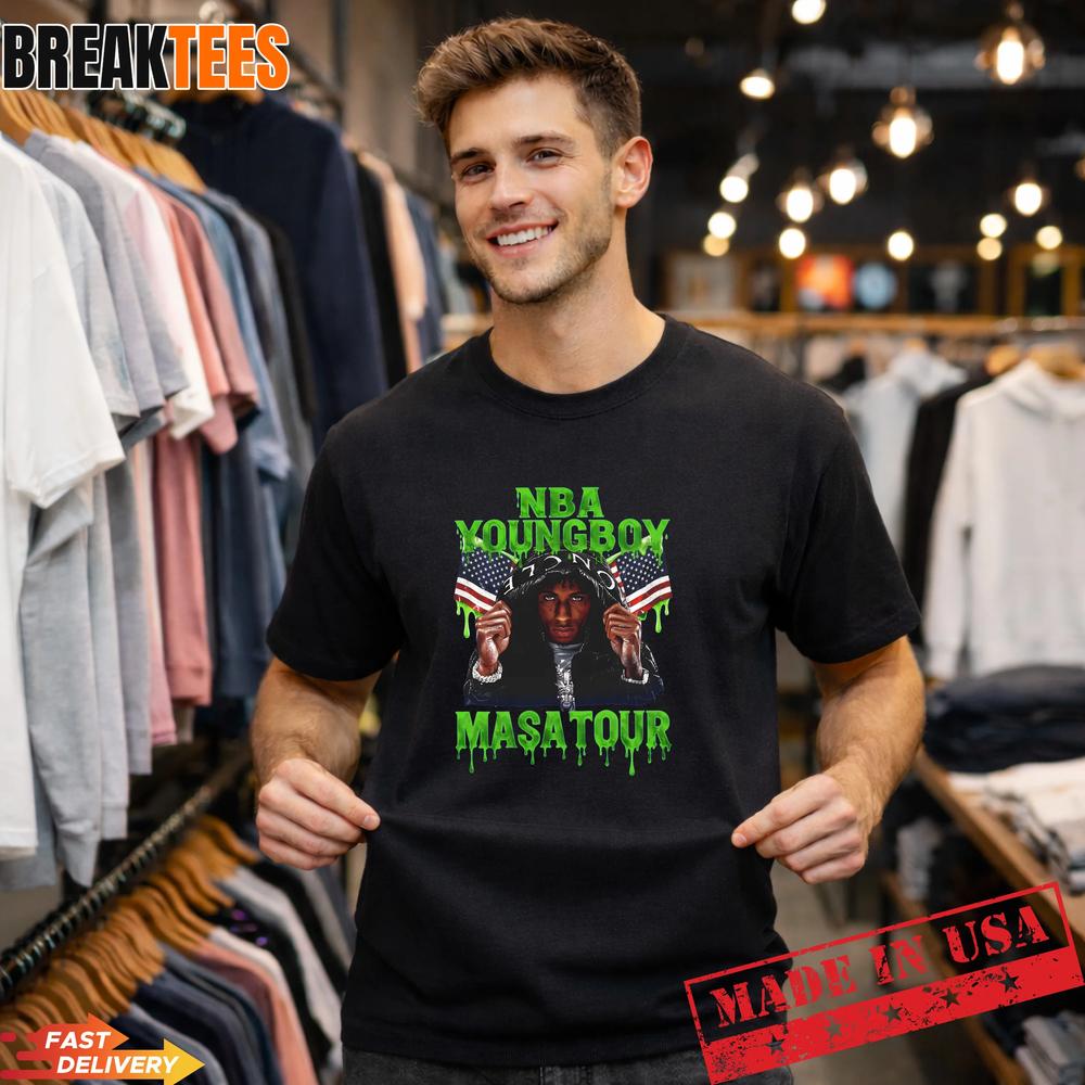 YoungBoy NBA MASA Tour Vintage 90s T-Shirt Unisex T-shirt, Sweatshirt, Hoodie, Long Sleeve Tee - T-Shirt, Sweatshirt, Hoodie