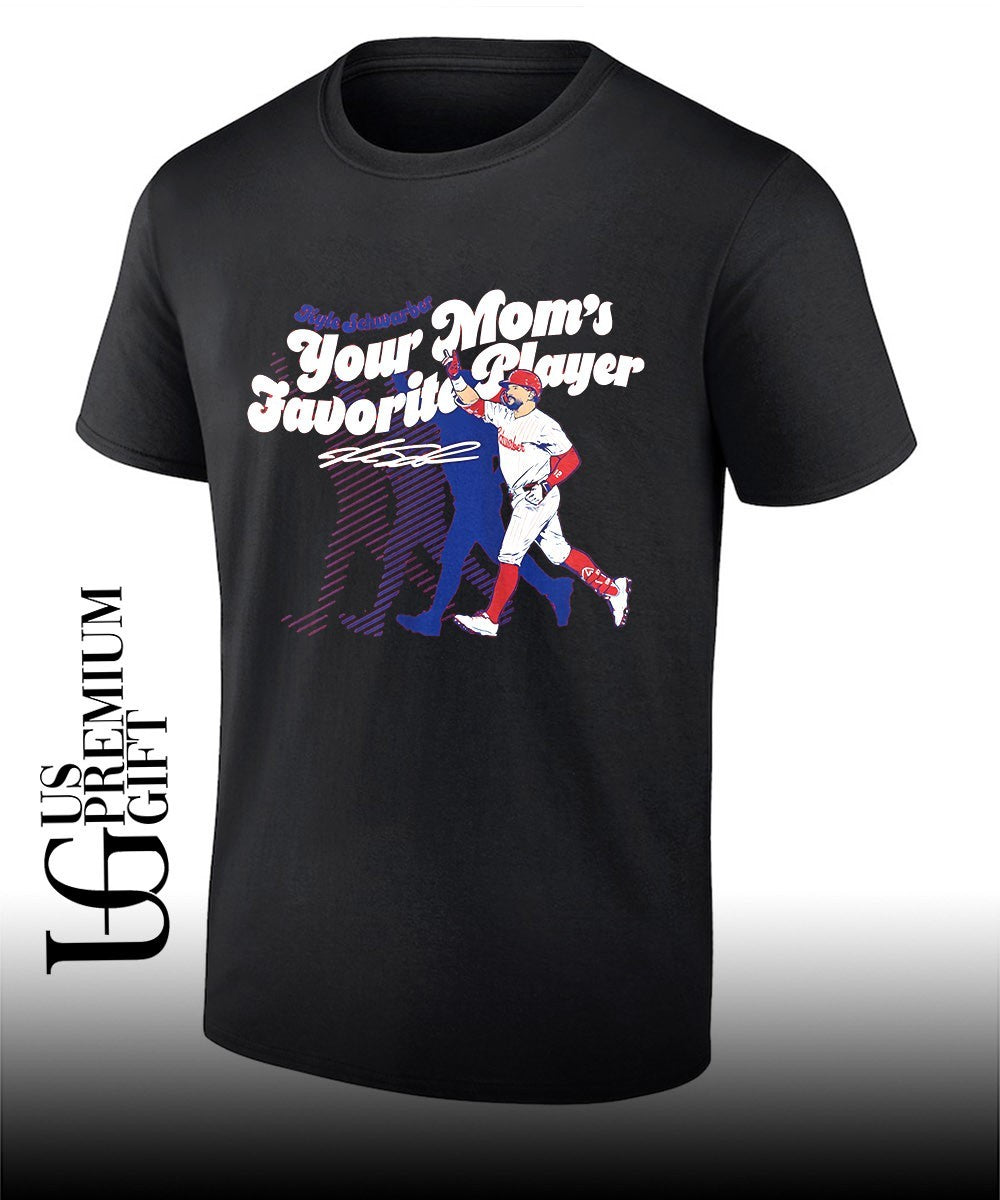 Your Moms Favorite Player Kyle Schwarber Philadelphia Phillies baseball signature shirt Unisex T-shirt, Sweatshirt, Hoodie, Long Sleeve Tee - T-Shirt, Sweatshirt, Hoodie