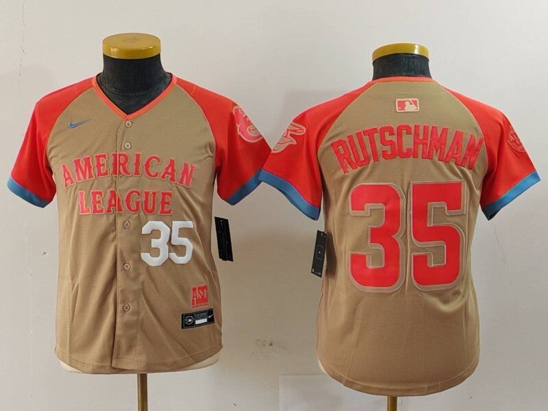 Youth Baltimore Orioles #35 Adley Rutschman Orioles 24 All-Star Youth Style 4 Baseball Jersey baseball jersey product view 1