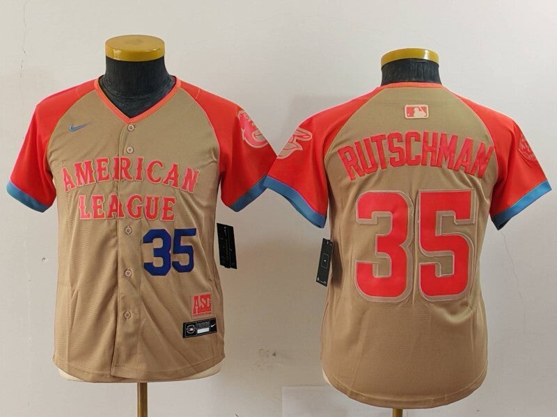 Youth Baltimore Orioles #35 Adley Rutschman Orioles 24 All-Star Youth Style 5 Baseball Jersey baseball jersey product view 1