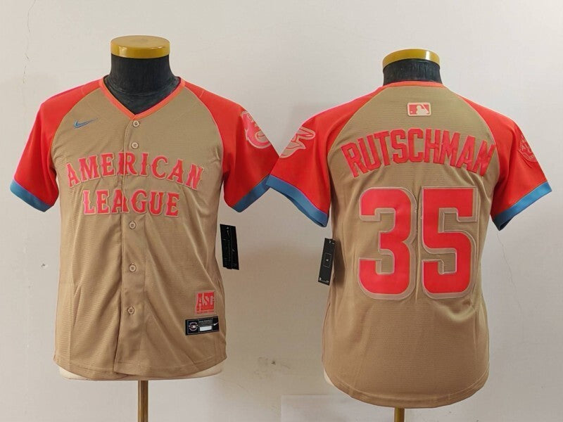 Youth Baltimore Orioles #35 Adley Rutschman Orioles 24 All-Star Youth Style 6 Baseball Jersey baseball jersey product view 1