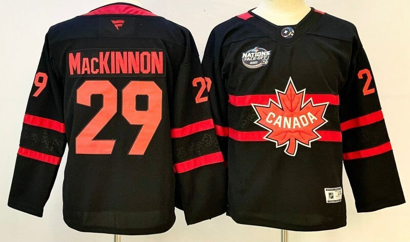Youth Canada #29 Nathan MacKinnon Youth Style 2 Hockey Jersey hockey jersey product view 1