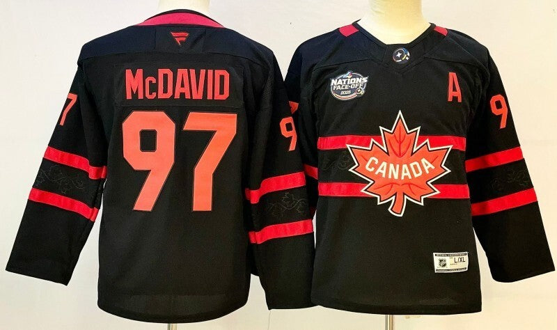 Youth Canada #97 Connor McDavid Youth Style 2 Hockey Jersey hockey jersey product view 1