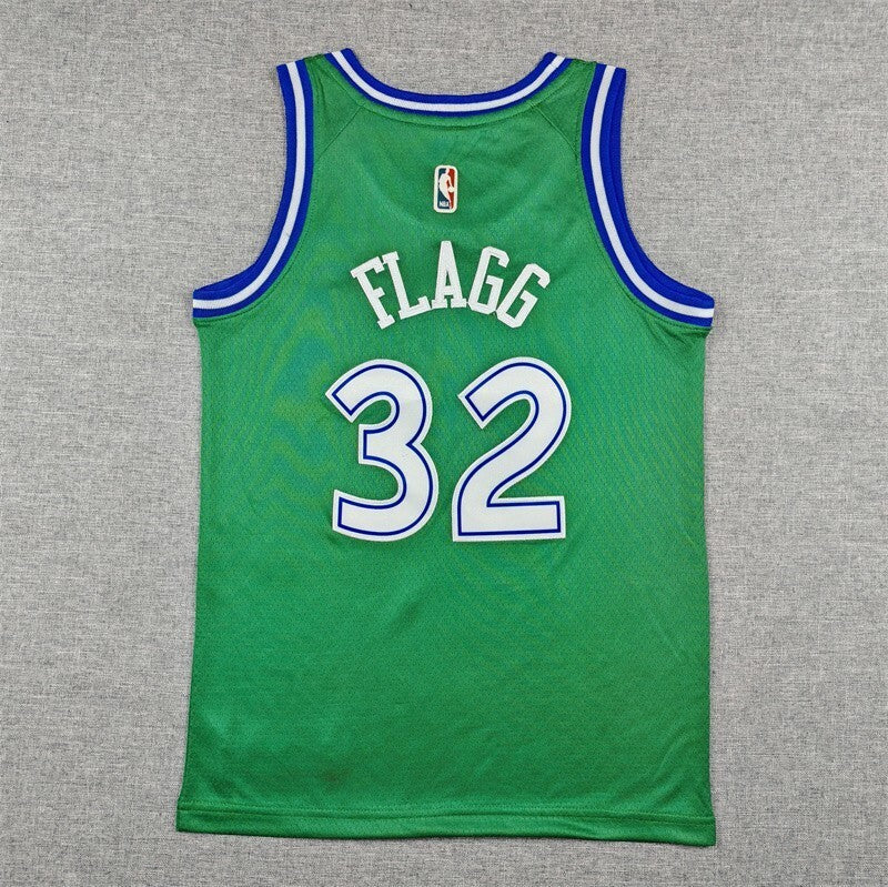 Youth Dallas Mavericks #32 Cooper Flagg Youth Mavericks 32 Classic Green Style 2 Basketball Jersey basketball jersey product view 1