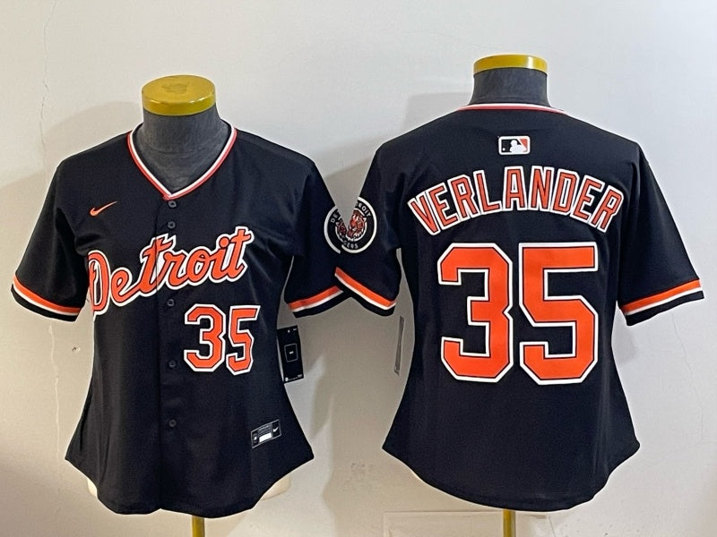 Youth Detroit Tigers #35 Justin Verlandea Tigers Special V2 Women Youth Baseball Jersey baseball jersey product view 1