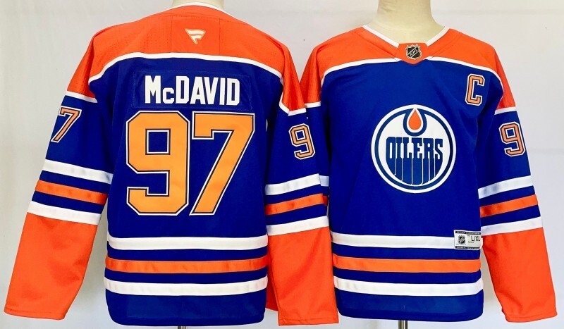 Youth Edmonton Oilers #97 Connor McDavid Youth Style 1 Hockey Jersey hockey jersey product view 1