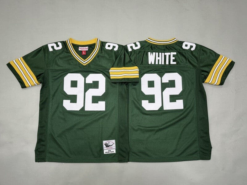 Youth Green Bay Packers #92 Reggie White Packers Team Youth Football Jersey football jersey product view 1