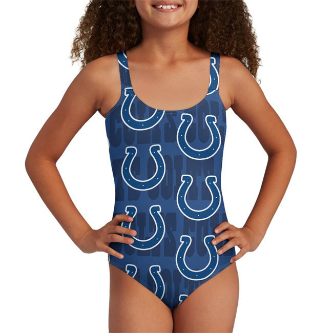 Youth Indianapolis Colts Bodysuit Comfortable Swimwear Beachwear Bathing 001(Pls Football Jersey football jersey product view 1