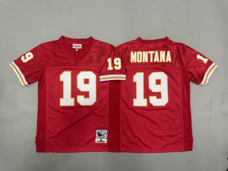 Youth Kansas City Chiefs #19 Joe Montana Chiefs Team Youth Football Jersey football jersey product view 1