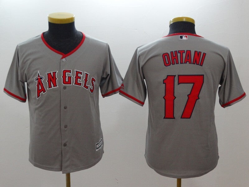 Youth Los Angeles Angels #17 Shohei Ohtani Style 2 Baseball Jersey baseball jersey product view 1