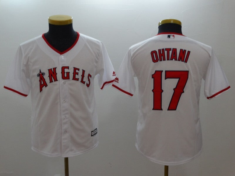 Youth Los Angeles Angels #17 Shohei Ohtani Style 3 Baseball Jersey baseball jersey product view 1