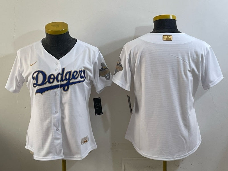 Youth Los Angeles Dodgers Dodgers Edition Women Youth Style 10 Baseball Jersey baseball jersey product view 1