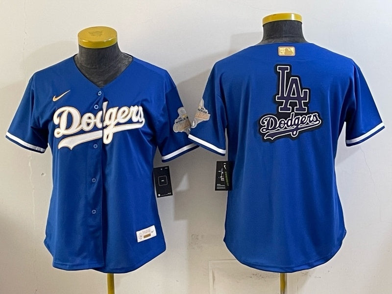 Youth Los Angeles Dodgers Dodgers Edition Women Youth Style 5 Baseball Jersey baseball jersey product view 1