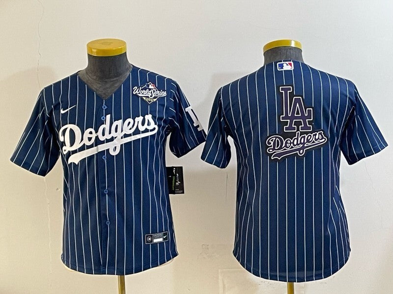 Youth Los Angeles Dodgers Dodgers Fashion Youth Style 4 Baseball Jersey baseball jersey product view 1