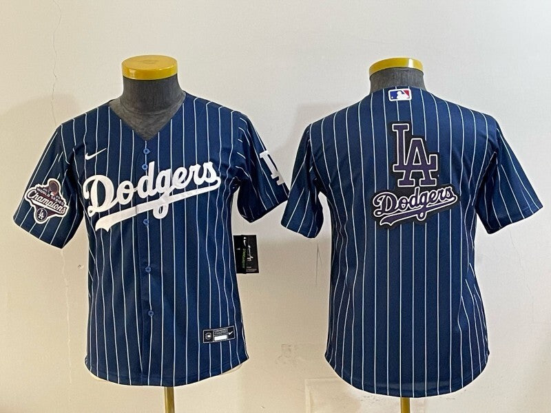 Youth Los Angeles Dodgers Dodgers Fashion Youth Style 5 Baseball Jersey baseball jersey product view 1