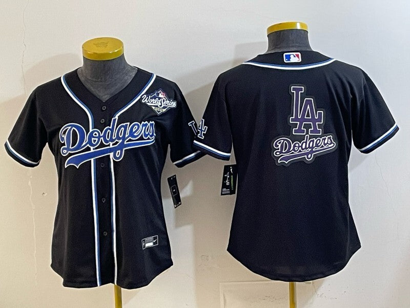 Youth Los Angeles Dodgers Dodgers Women Youth Style 3 Baseball Jersey baseball jersey product view 1