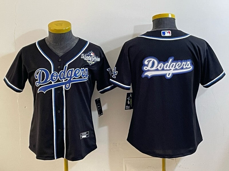 Youth Los Angeles Dodgers Dodgers Women Youth Style 6 Baseball Jersey baseball jersey product view 1