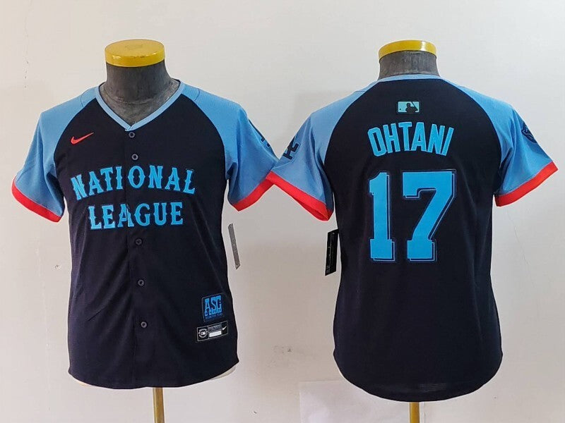 Youth Los Angeles Dodgers #17 Shohei Ohtani Style 1 Baseball Jersey baseball jersey product view 1