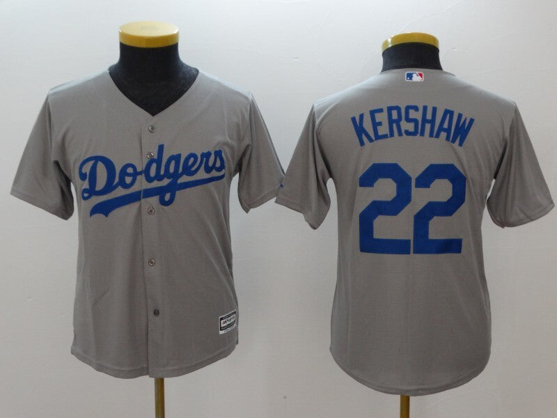 Youth Los Angeles Dodgers #22 Clayton Kershaw Style 2 Baseball Jersey baseball jersey product view 1