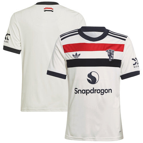 Youth Manchester United 202425 Third Jersey - Cream Soccer Jersey sports jersey product view 1