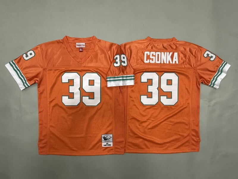Youth Miami Dolphins #39 Larry Csonka Dolphins Youth Style 2 Football Jersey football jersey product view 1