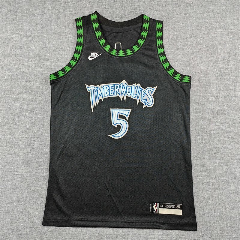 Youth Minnesota Timberwolves #5 Anthony Edwards Youth Timberwolves 5 Classic Black Style 1 basketball jersey product view 1